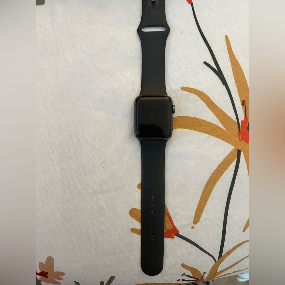 Apple watch with Black Band